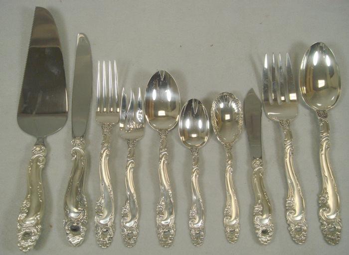 Appraisal: pcs Gorham D cor sterling silver flatware c o ea