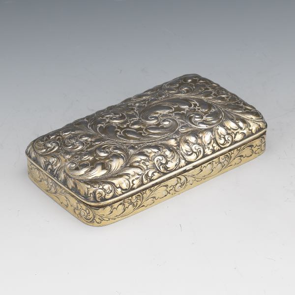 Appraisal: GORHAM PARCEL GILT STERLING SILVER VANITY BOX x x With