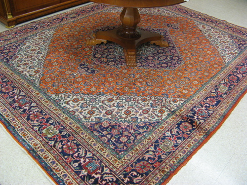 Appraisal: PERSIAN ARDEBIL CARPET hand knotted in an overall Herati floral