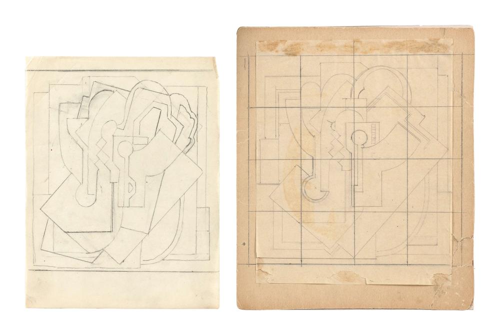 Appraisal: BLANCHE LAZZELL MASSACHUSETTS WEST VIRGINIA - TWO SKETCHES FOR AN