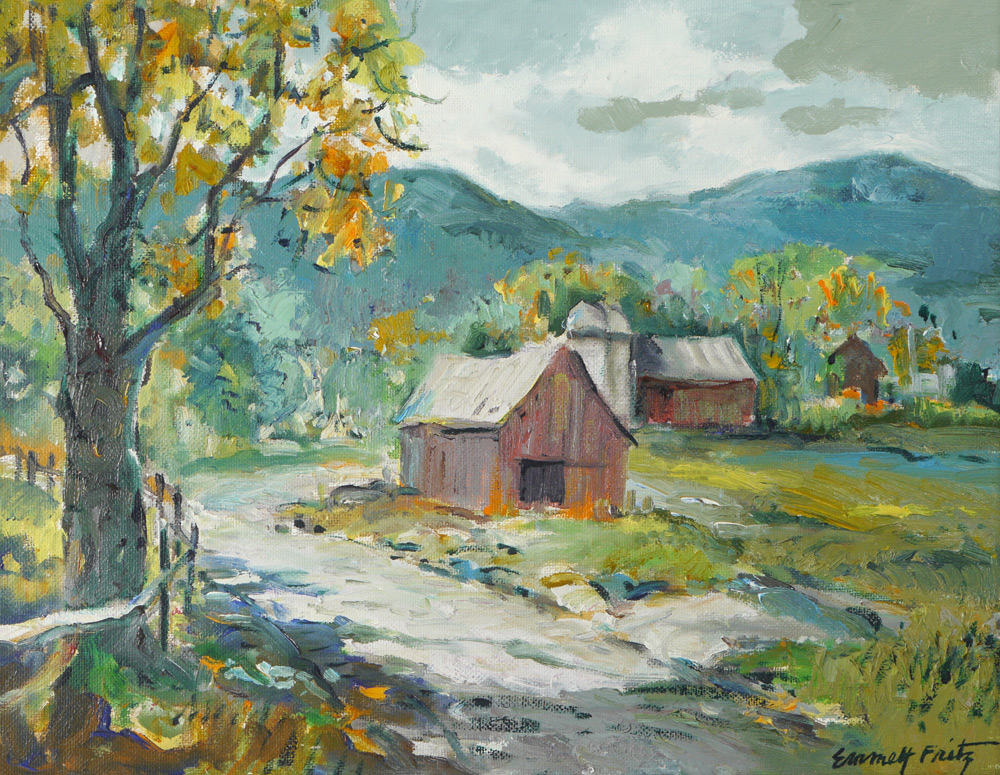 Appraisal: FRITZ Emmett John Emmett American - ''Brattleboro Vermont'' Country Landscape