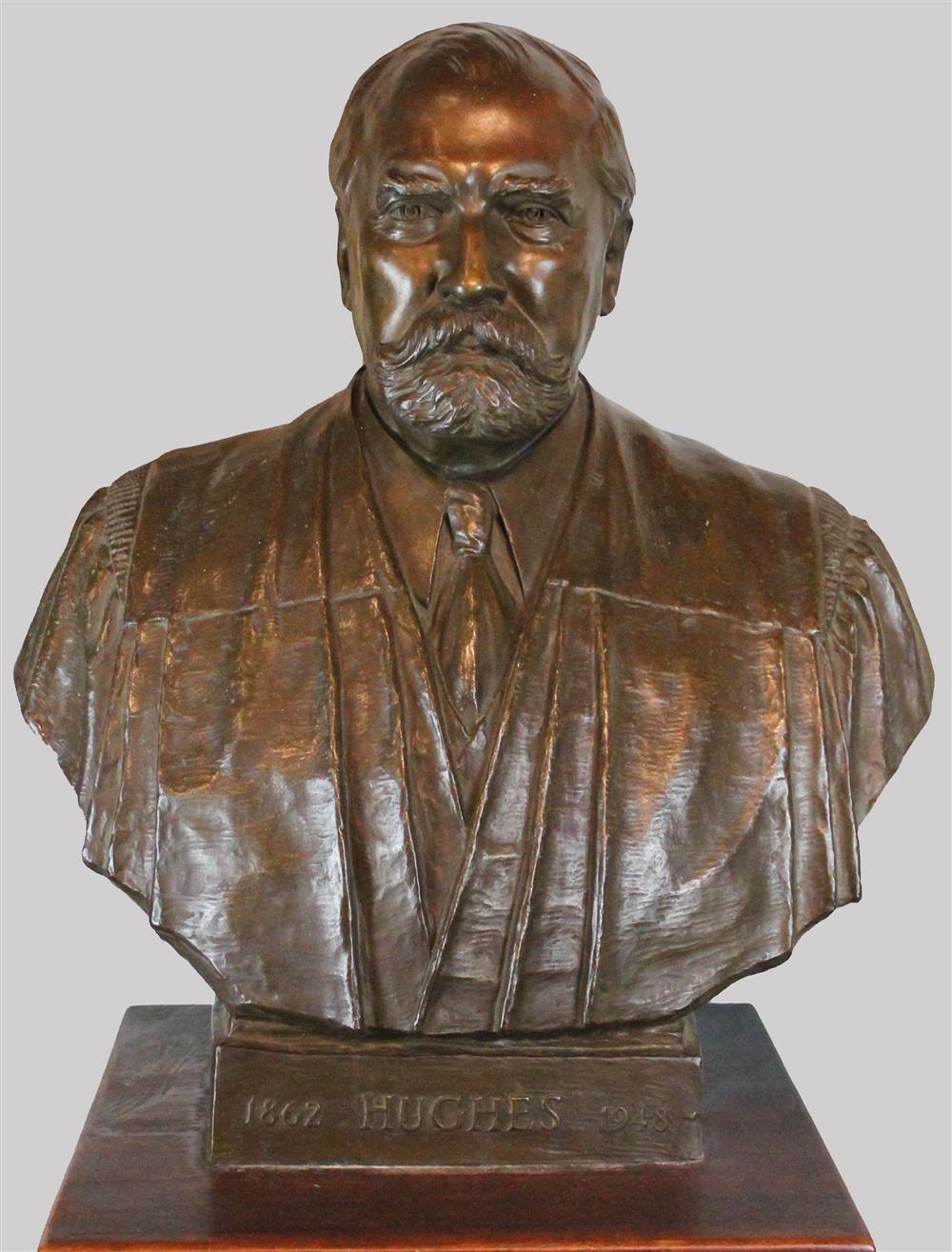 Appraisal: BRYANT PERCY BAKER ENGLISH - CHARLES EVANS HUGHES Bronze bust