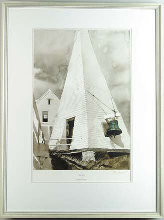 Appraisal: ANDREW NEWELL WYETH American - FOG BELL Framed collotype limited