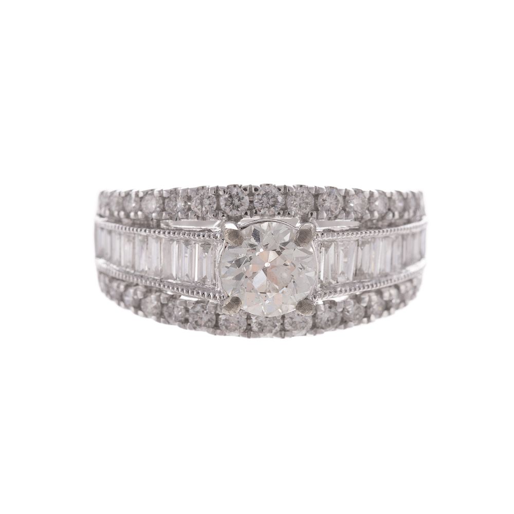 Appraisal: A Diamond Engagement Ring in K K white gold engagement