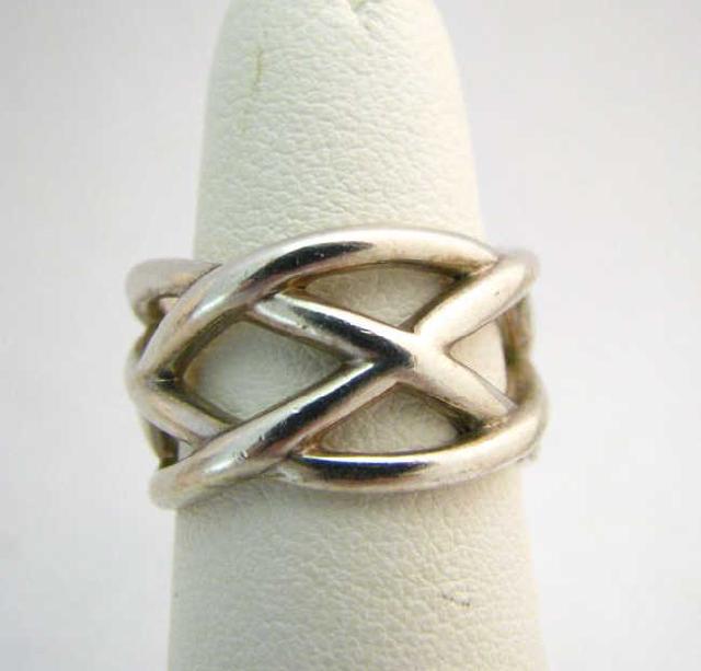 Appraisal: Tiffany Sterling Silver Freeform Band