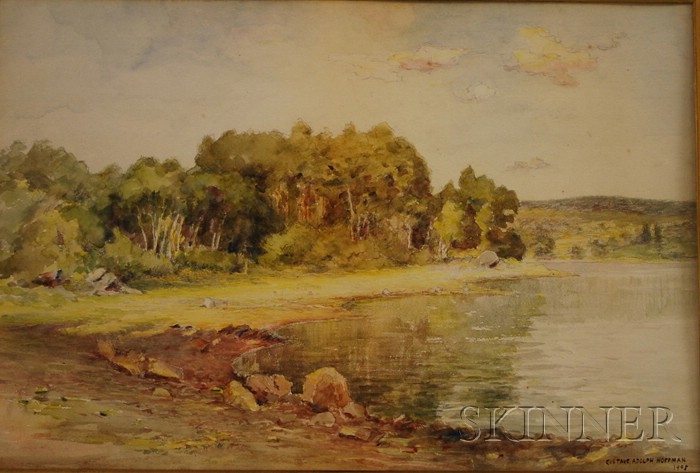 Appraisal: Gustave Adolph Hoffman American - A Cove in Summer Signed