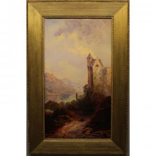 Appraisal: th C Hudson River School Oil Canvas th C Hudson