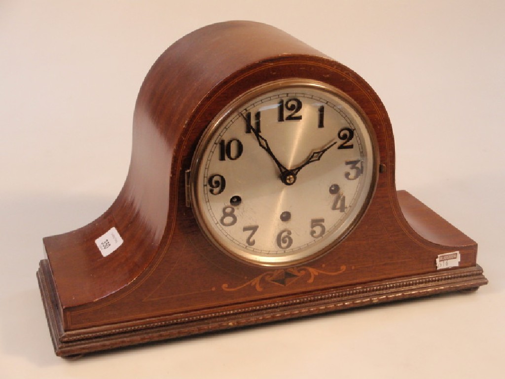 Appraisal: A German mantel clock of eight day chiming movement the