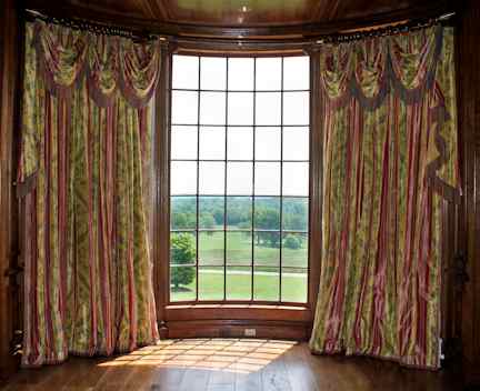 Appraisal: DESIGNED BY DAVID EASTON THREE PANELS DEMI-LUNE OR BAY WINDOW