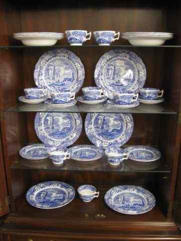 Appraisal: pcs Spode ''Italian'' China Service blue white service for with