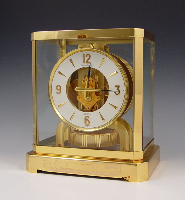 Appraisal: JAEGER-LECOULTRE ATMOS PERPETUAL MOTION CLOCK Circa serial number Brass case