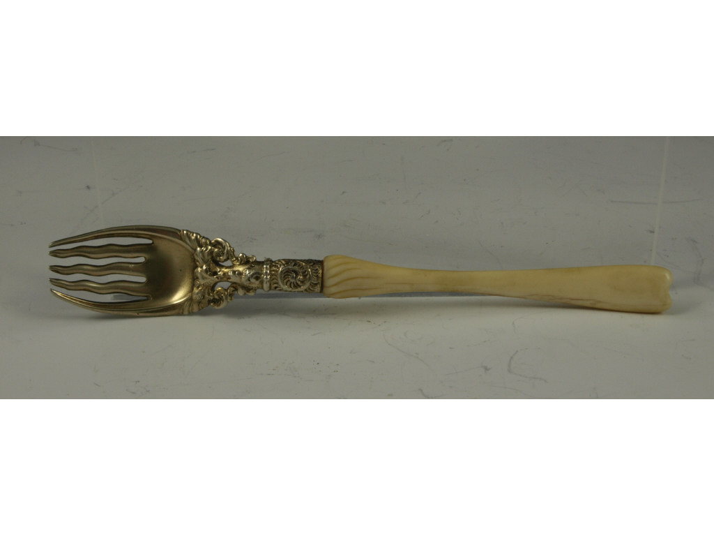 Appraisal: Whiting Ivory Pattern Sterling Ice Cream Fork four sterling silver