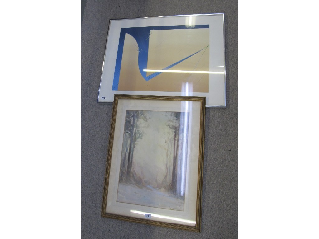 Appraisal: John Taylor print and a framed water colour initialled D