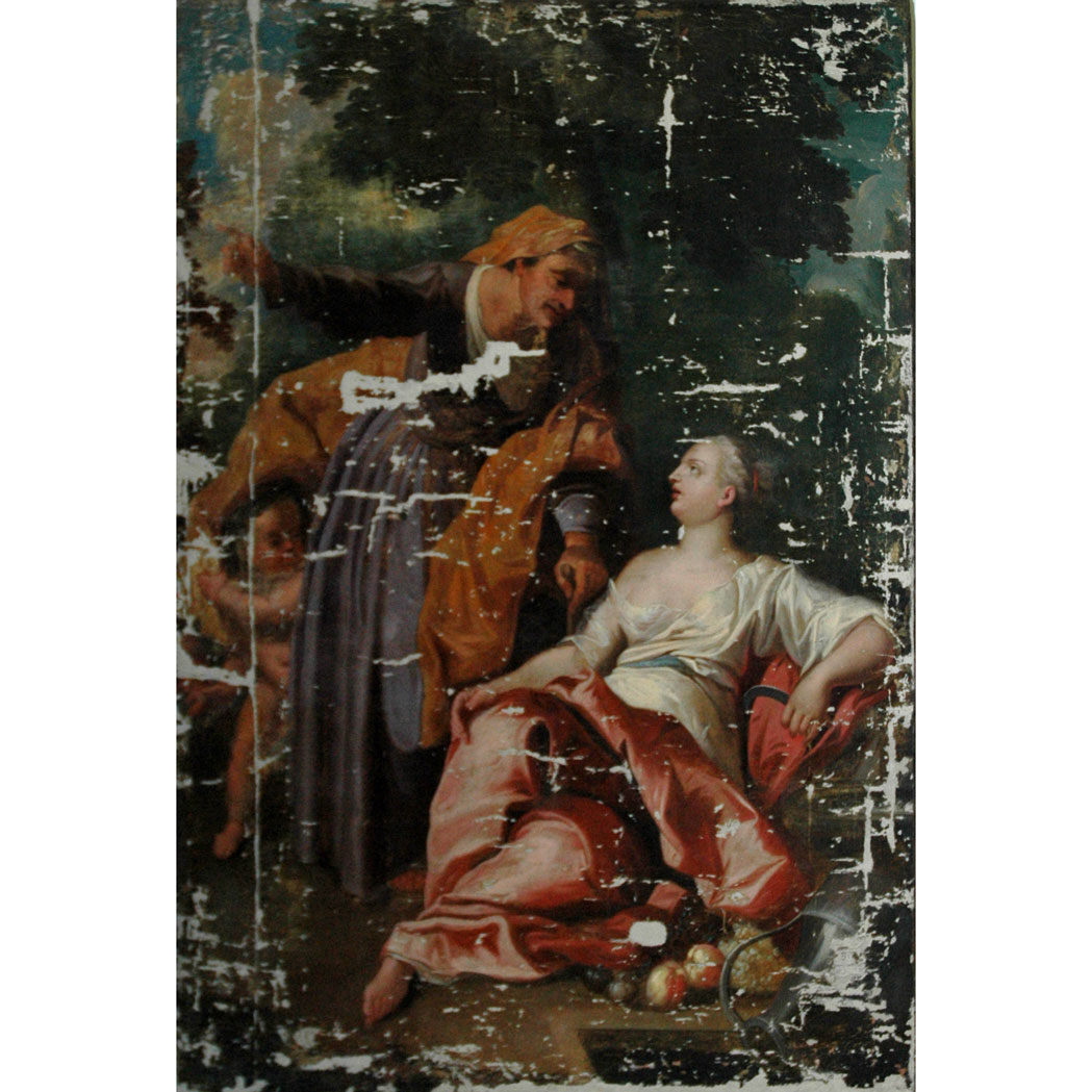 Appraisal: Flemish School th Century Vertumnus and Pomona Oil on canvas