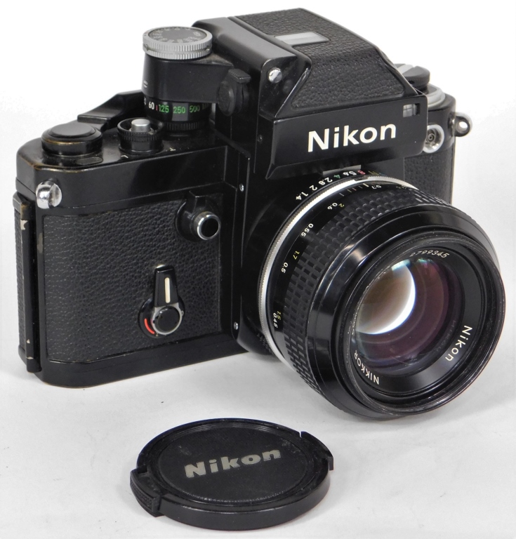 Appraisal: NIKON F BLACK BODY CAMERA NIKKOR MM F Nikon F