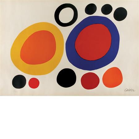 Appraisal: Alexander Calder COMPOSITION Color lithograph Estimate -