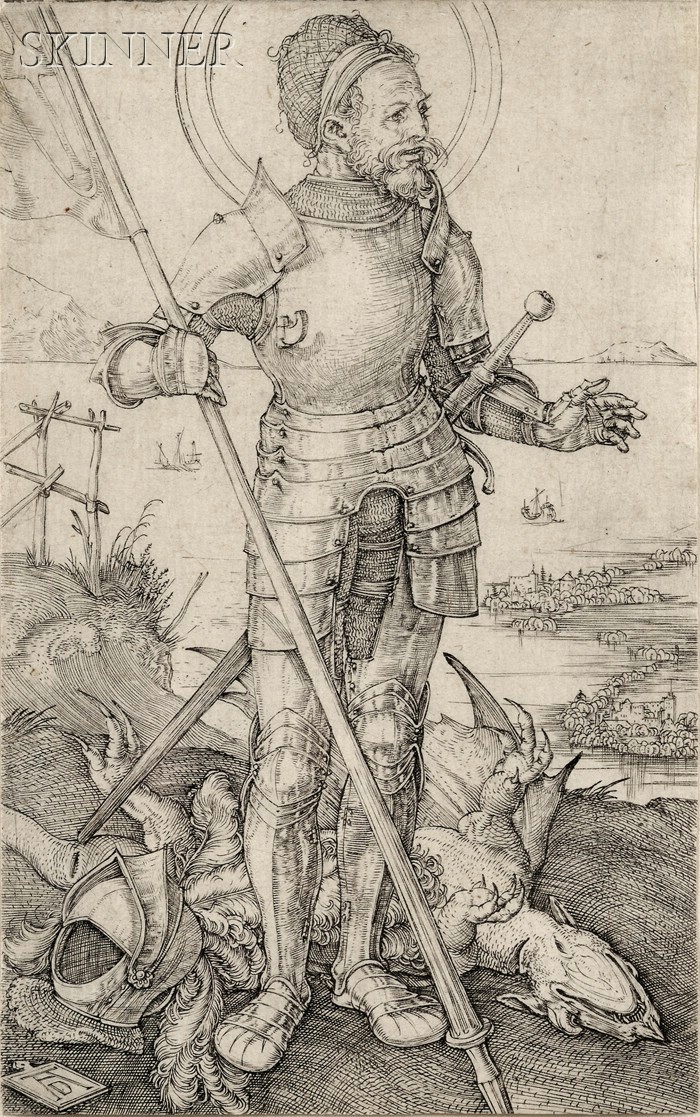 Appraisal: Albrecht D rer German - St George on Foot c