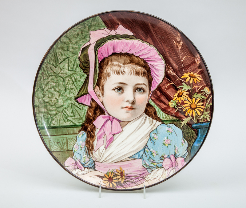 Appraisal: ROSINA EMMET NEW YORK - ATTRIBUTION WEDGWOOD PORTRAIT CHARGER Hand-painted