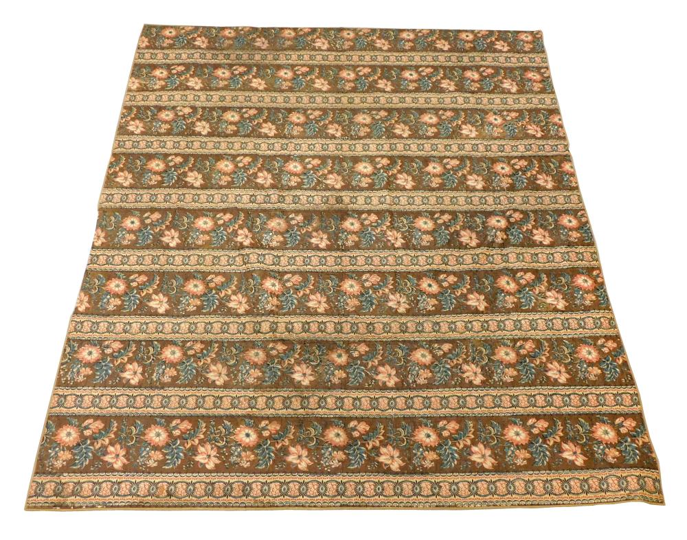 Appraisal: TEXTILE Whole-cloth chintz quilt c - cotton the chintz is