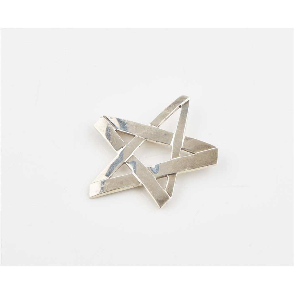 Appraisal: PALOMA PICASSO - A silver brooch modelled as a stylised