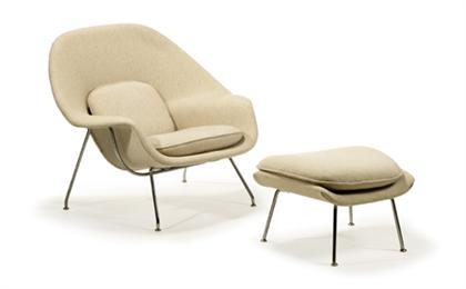 Appraisal: EERO SAARINEN finnish - Womb Chair Designed by Saarinen in