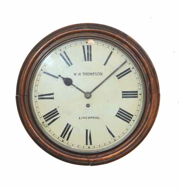 Appraisal: A LATE VICTORIAN DIAL CLOCK with Roman numerals signed W