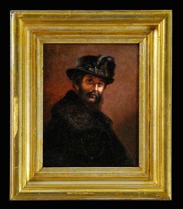 Appraisal: AMERICAN SCHOOL PORTRAIT OF LOUIS KOSSUTH Oil on canvas x