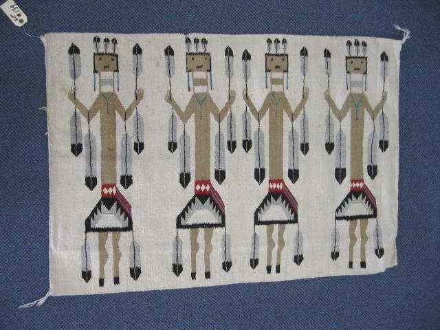 Appraisal: Indian Rug with Corn Dancers Design '' x ''