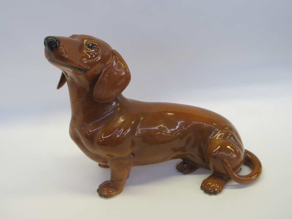 Appraisal: Beswick fireside figure of a dachshund