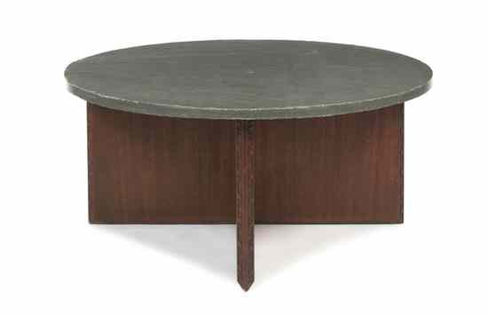 Appraisal: An American Mahogany Low Table Frank Lloyd Wright for Heritage