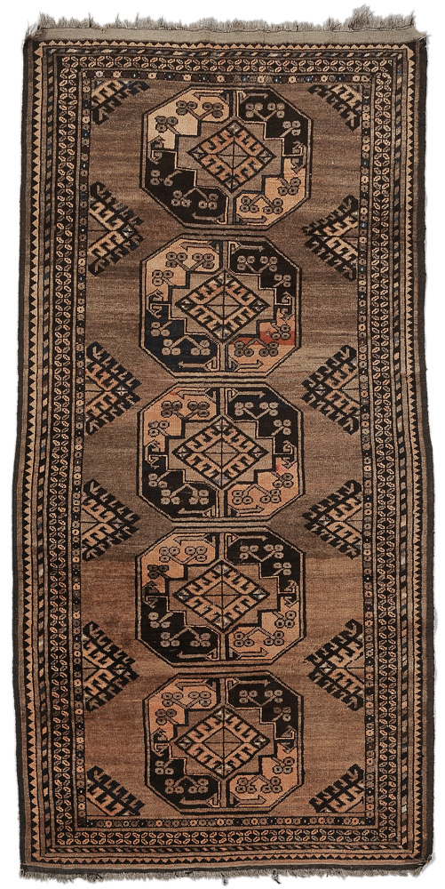 Appraisal: Bokara Rug mid th century single row of guls on