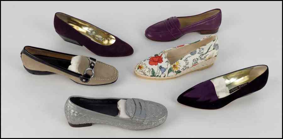 Appraisal: COLLECTION OF SIX PAIRS OF SHOES Comprised of two pairs