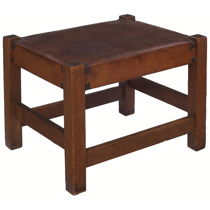 Appraisal: Good Gustav Stickley footstool