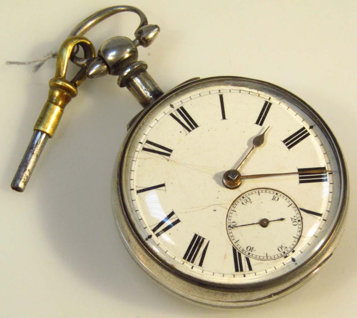 Appraisal: A Victorian silver fuse key wind open faced pocket watch