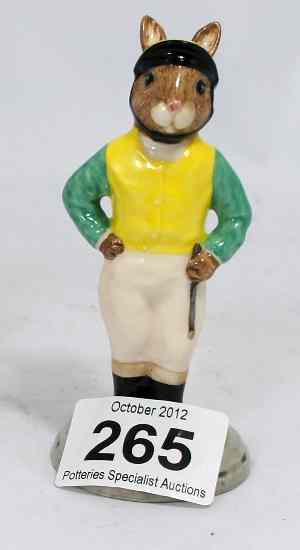 Appraisal: Royal Doulton Bunnykins Figure Jockey DB Limited Edition with Certificate