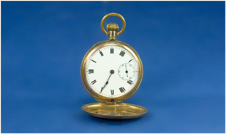 Appraisal: 's Geneva Watch Company Full Hunter Gentleman's Pocket Watch Gold