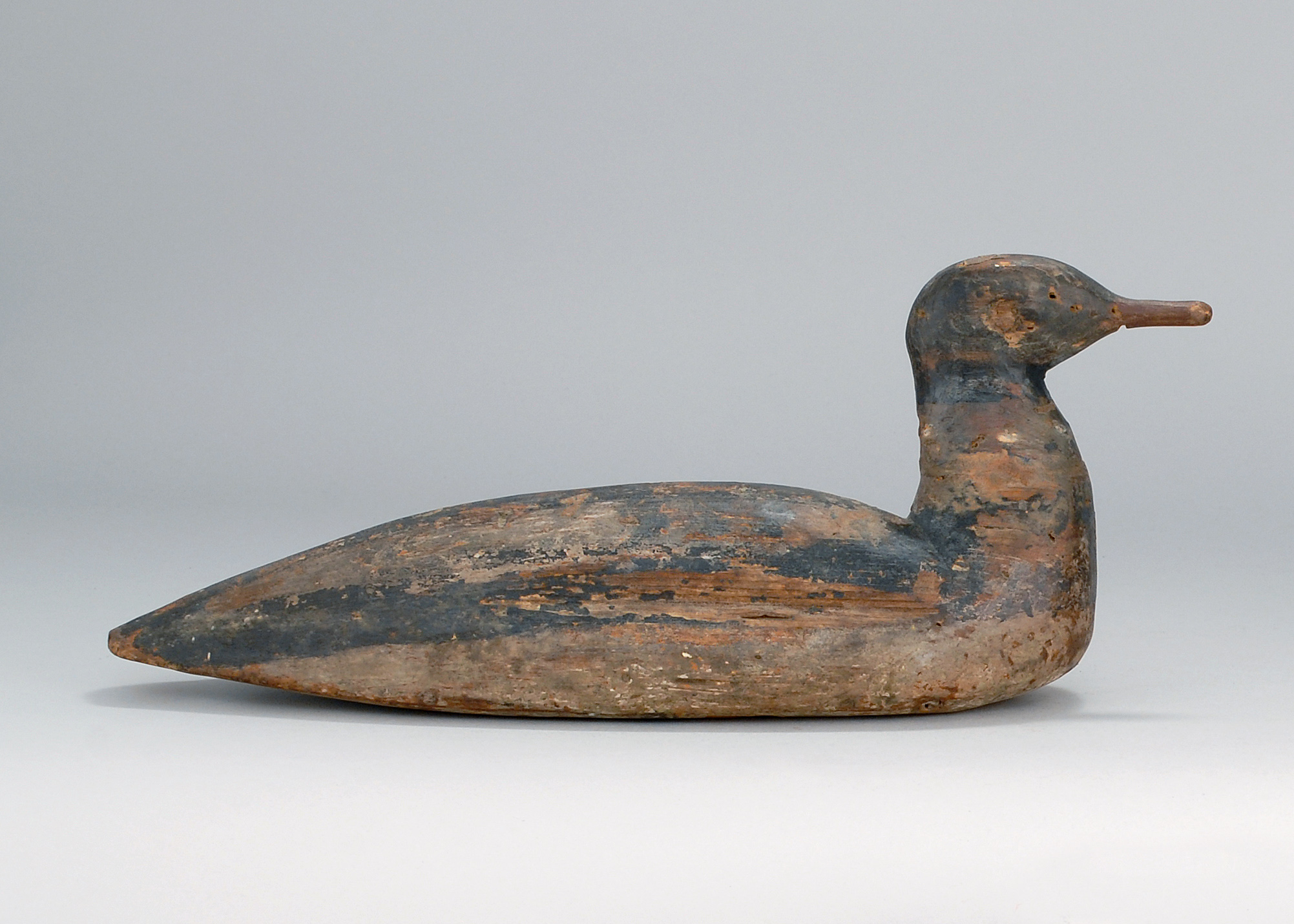 Appraisal: PRIMITIVE RED-BREASTED MERGANSER DRAKE DECOY Probably from Long Island New