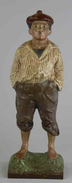 Appraisal: WHISTLING JIM DOORSTOP B H full figure solid casting standing