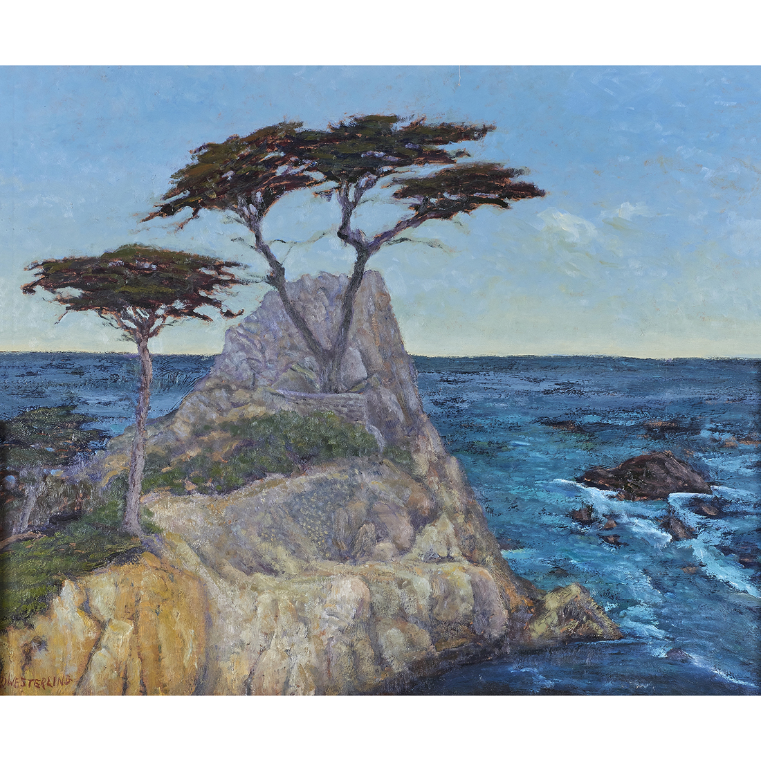 Appraisal: Dennis Westerling American b Cypress on the Coast oil on