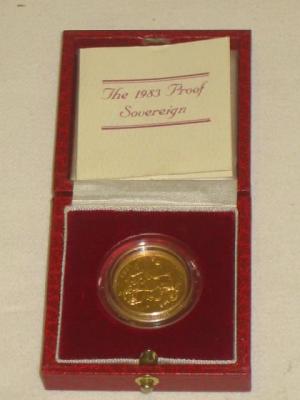 Appraisal: A PROOF GOLD SOVEREIGN in presentation case