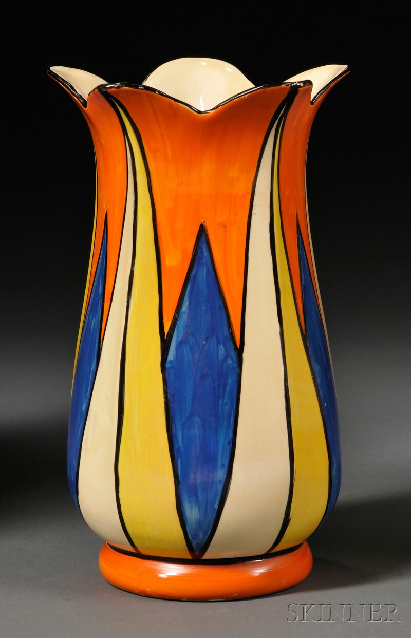 Appraisal: Clarice Cliff Bizarre Ware Vase England th century Newport Pottery