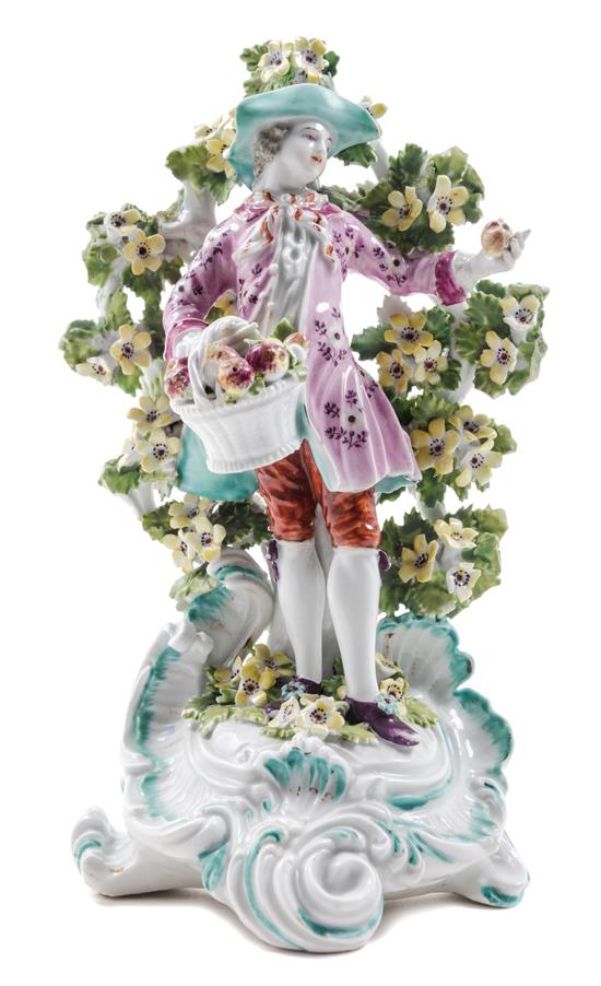 Appraisal: Sale Lot A Derby Porcelain Bocage Figure th century depicting