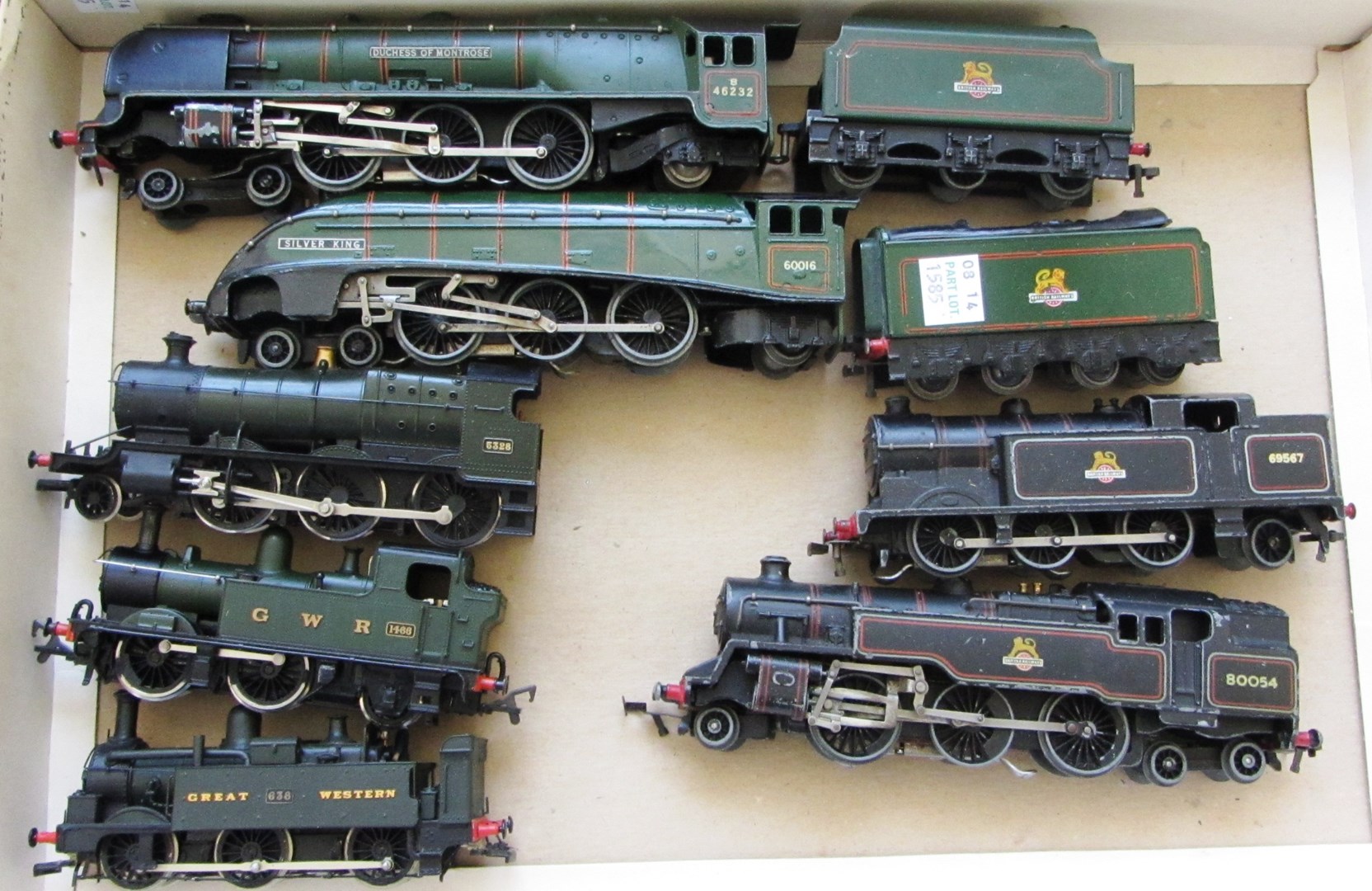 Appraisal: A Hornby gauge locomotive and tender 'Silver King' another 'Duchess