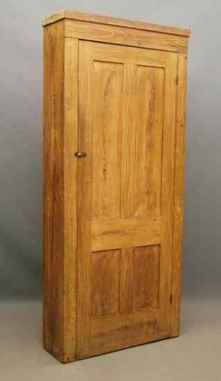 Appraisal: th c grain painted single door cupboard '' W ''