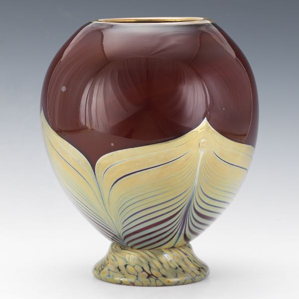 Appraisal: JOHN BARBER AMERICAN CONTEMPORARY - x Red glass with an