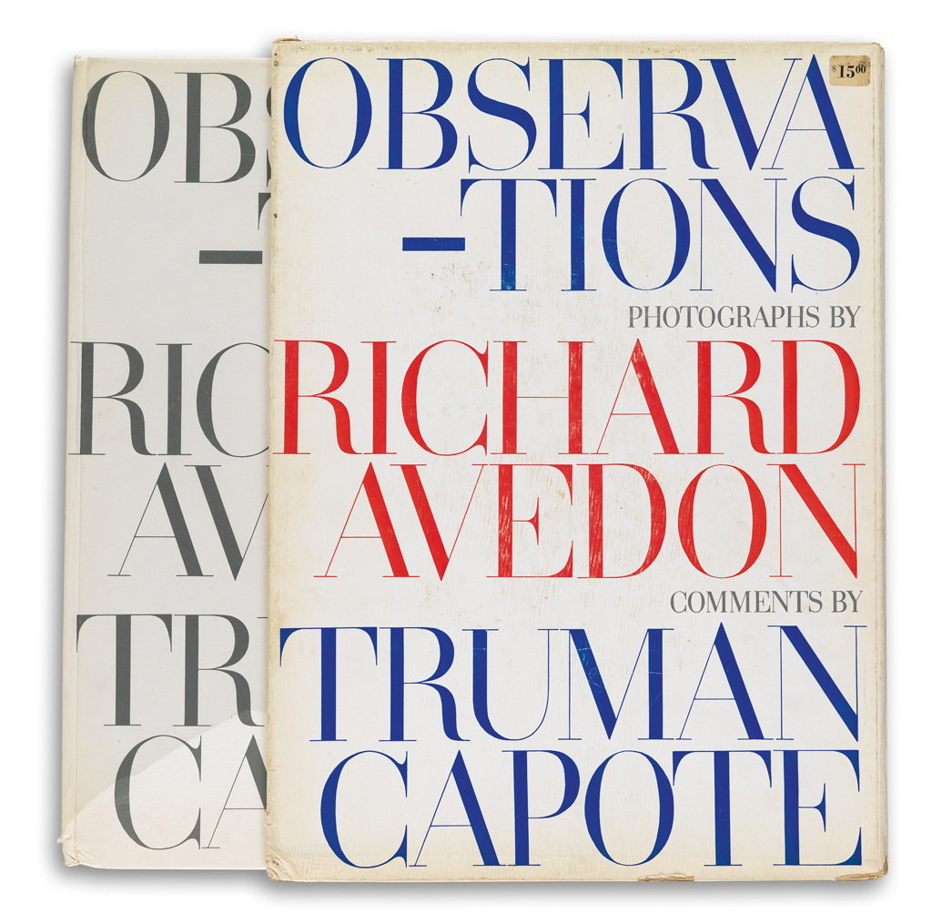 Appraisal: RICHARD AVEDON Observations Photographs by Richard Avedon Comments by Truman