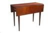 Appraisal: DINING TABLE - Hepplewhite period cherry drop leaf dining table