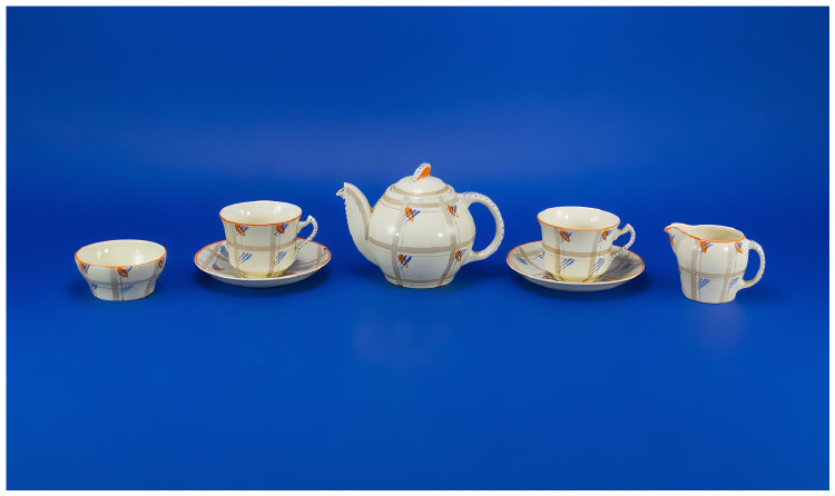 Appraisal: Susie Cooper Tea For Two Set date stamp