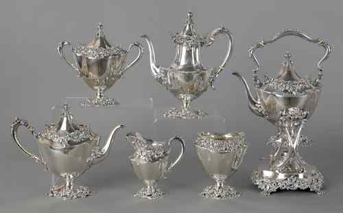 Appraisal: Redlich Co six-piece sterling silver tea service retailed by Bailey