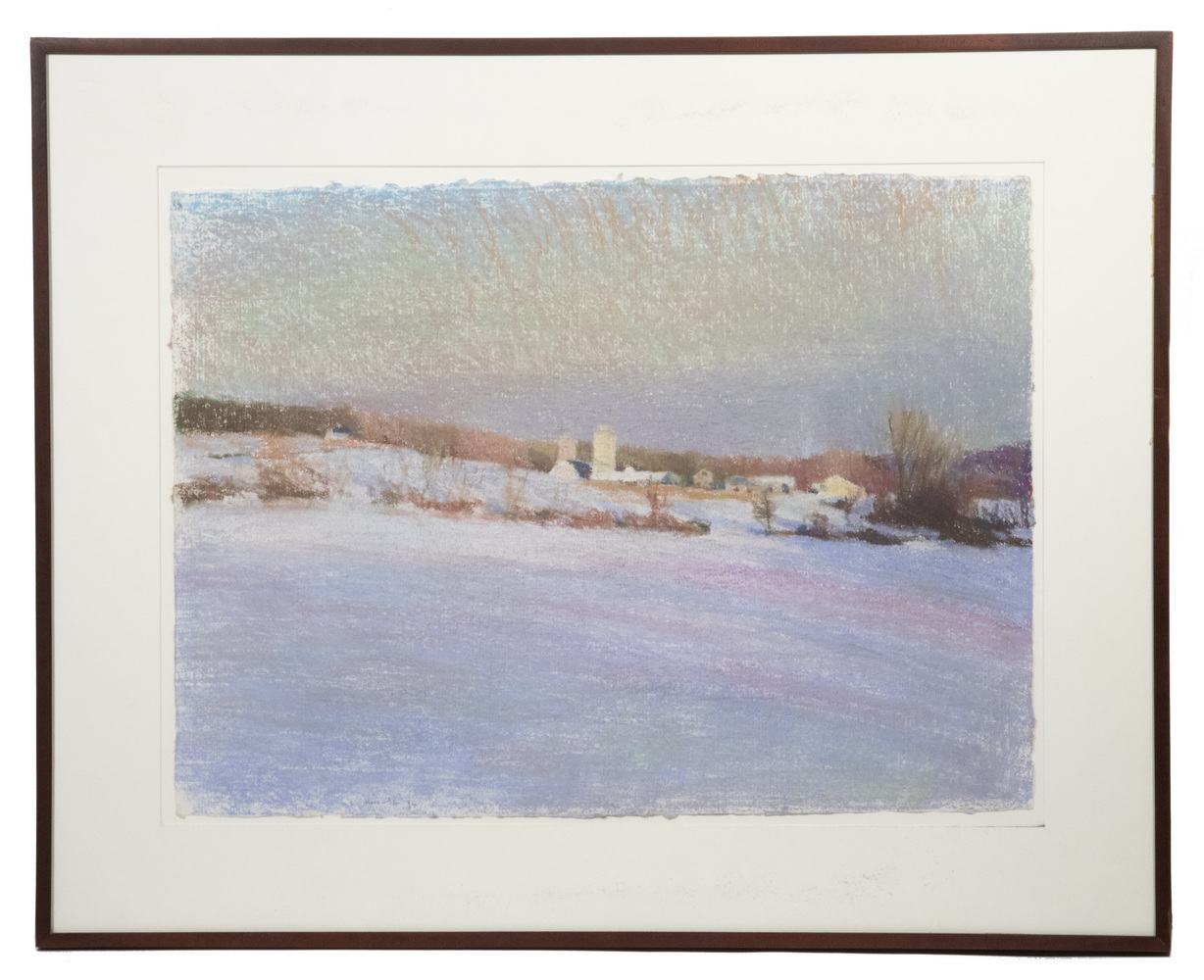 Appraisal: LARRY HOROWITZ NJ NY MA - Winter Farm pastel on